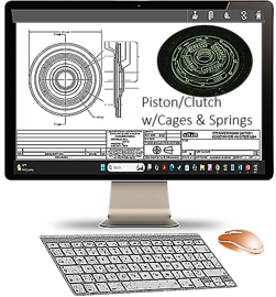 Engineering Converter Piston-Clutch and Damper Assembly